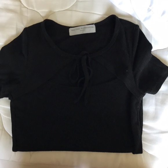 UO Tie Cutout Tee - Picture 1 of 1